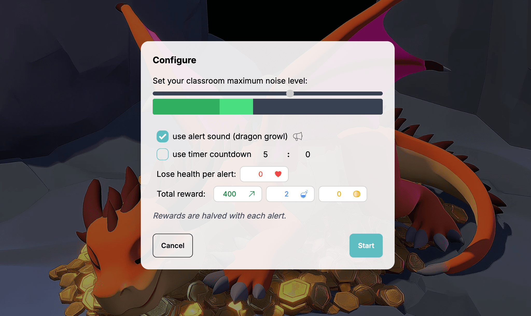 Þögn áskorun stillingar