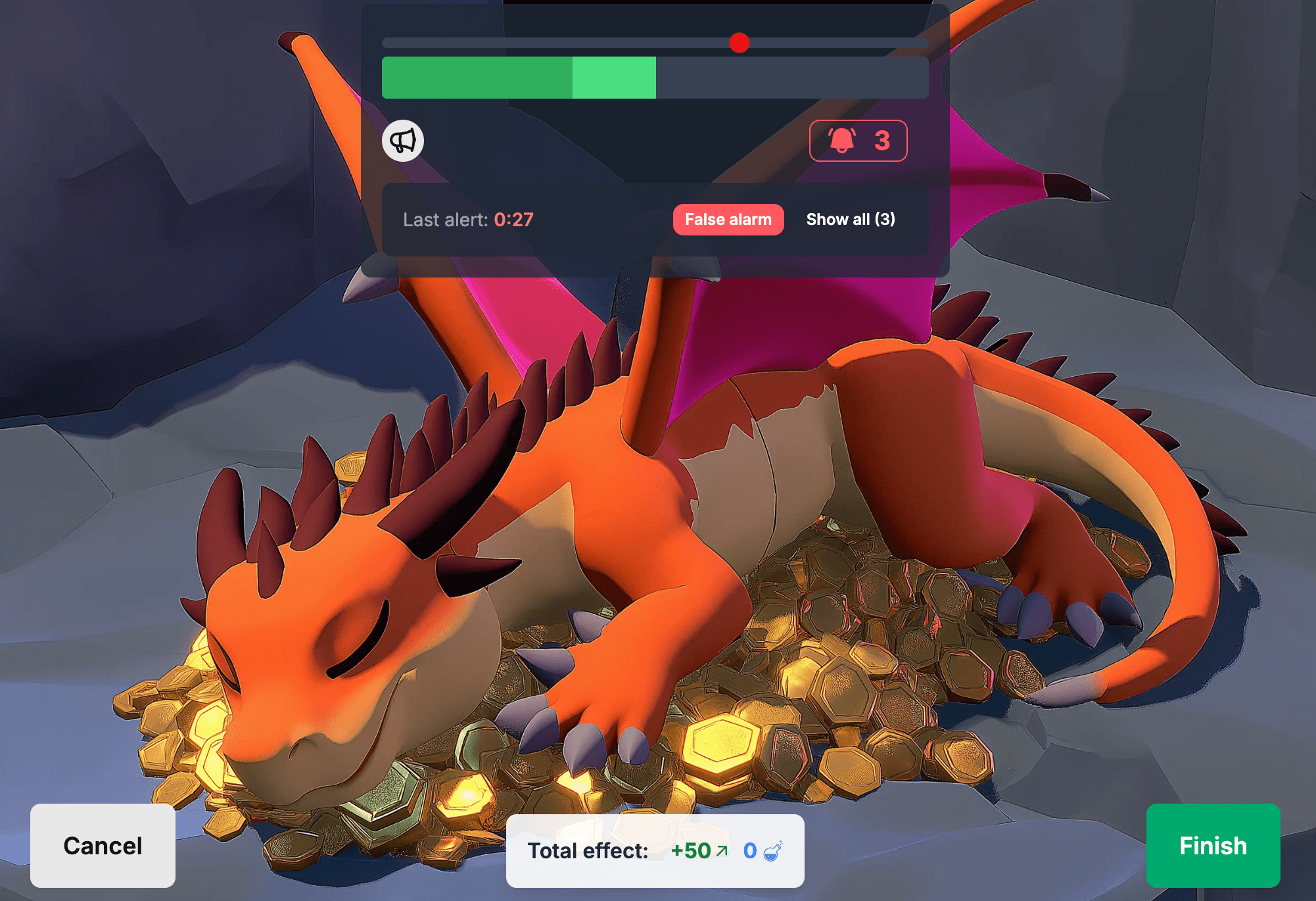 Þögn áskorun virk