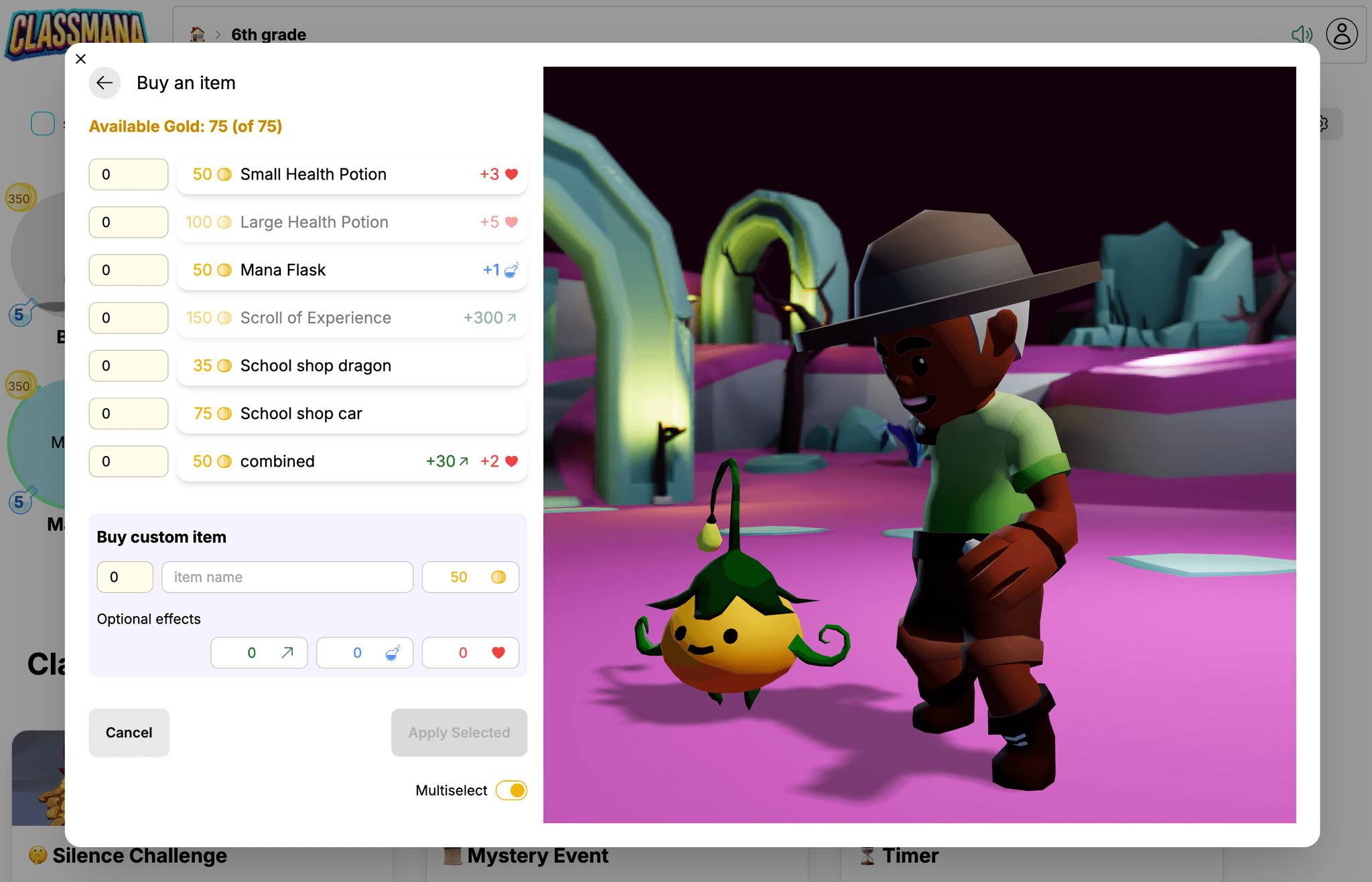 Fjölvalshamur fyrir verslunarkaup
