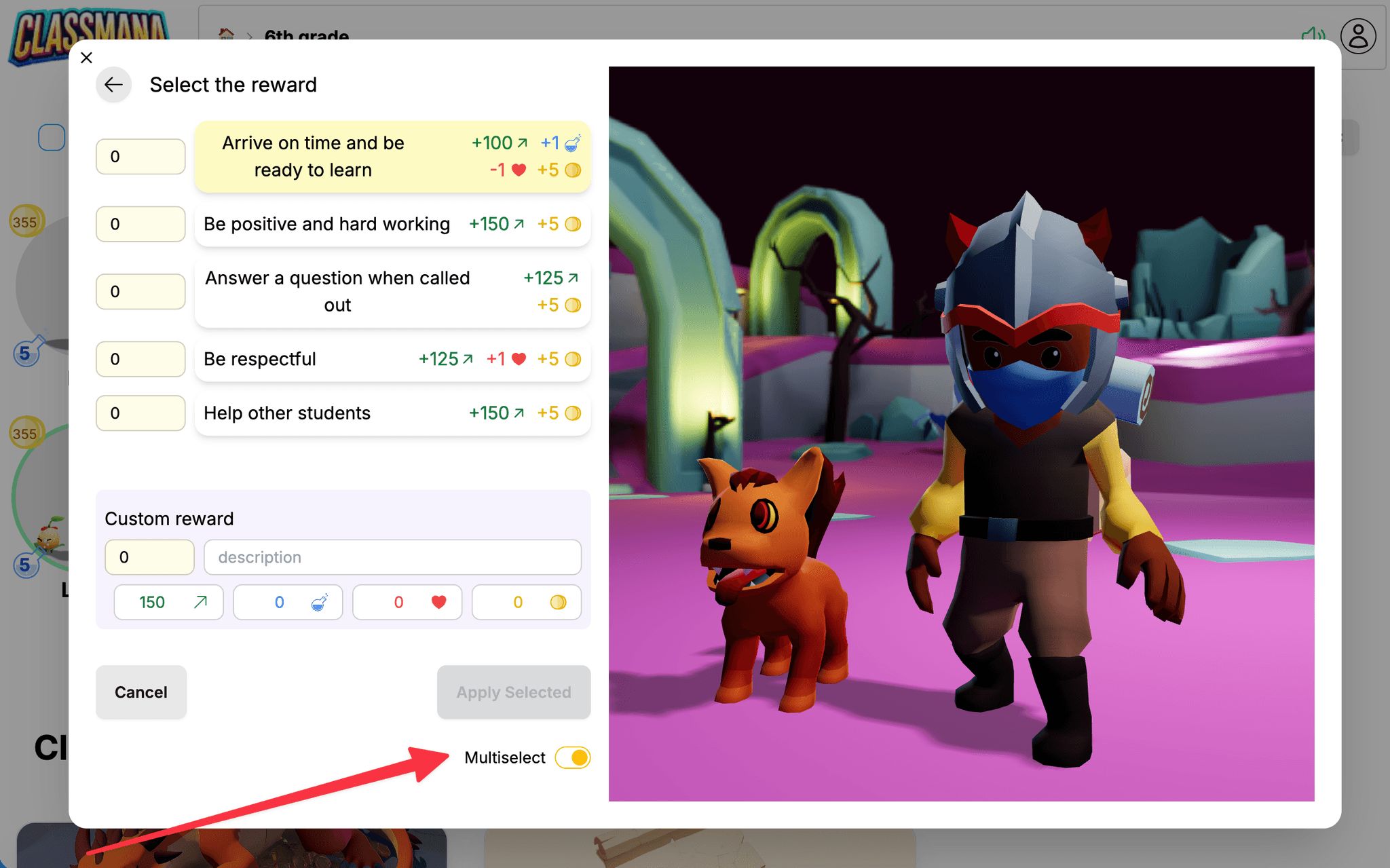 Fjölvalshamur fyrir verðlaun
