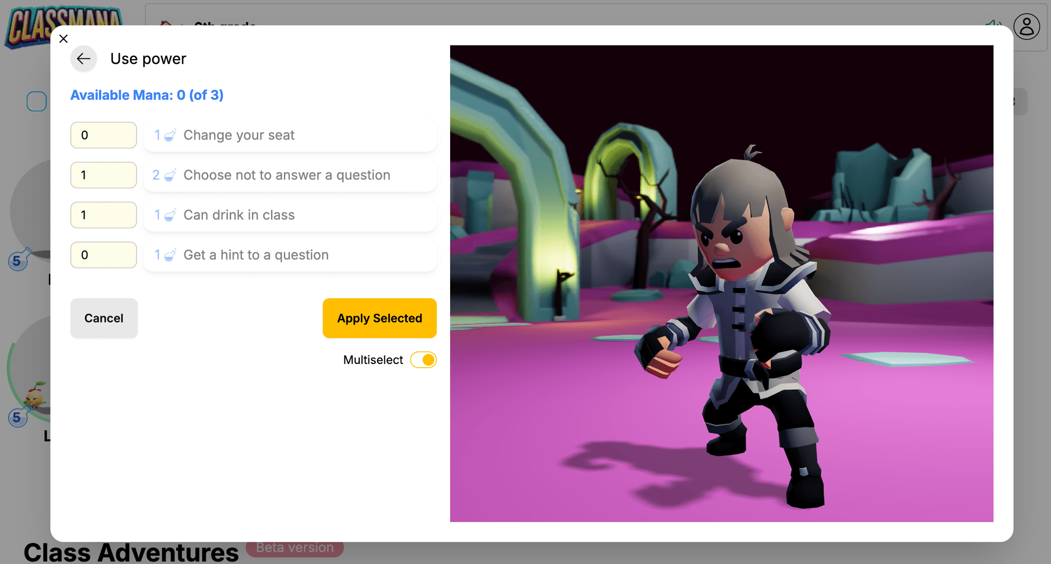 Fjölvalshamur fyrir krafta